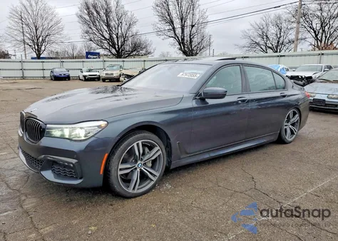 2019 BMW 740 I z USA, uszkodzony, nr VIN WBA7E2C55KB217941
